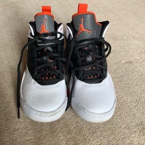 Size 4.5 youth Jumpman Jordan shoes. Worn twice.